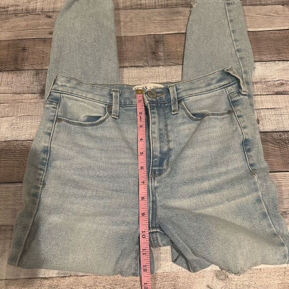 Mudd High Rise Distressed Hem Ankle Jegging | 7 - Picture 5 of 7